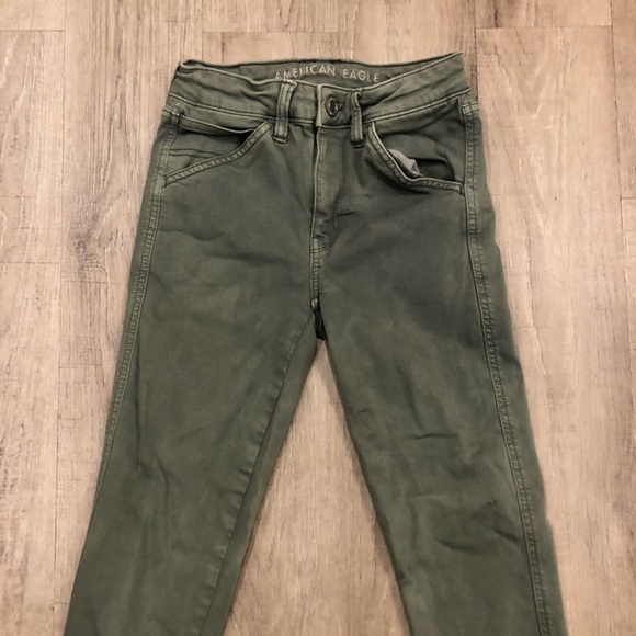 American Eagle Outfitters Denim - American Eagle Next Level Stretch 2 Long Skinny Jeans Olive